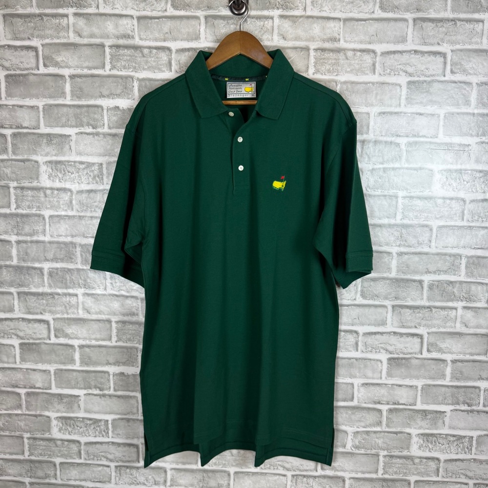 Slazenger Augusta National Golf Shop Masters Polo Shirt Green Mens XL Cotton